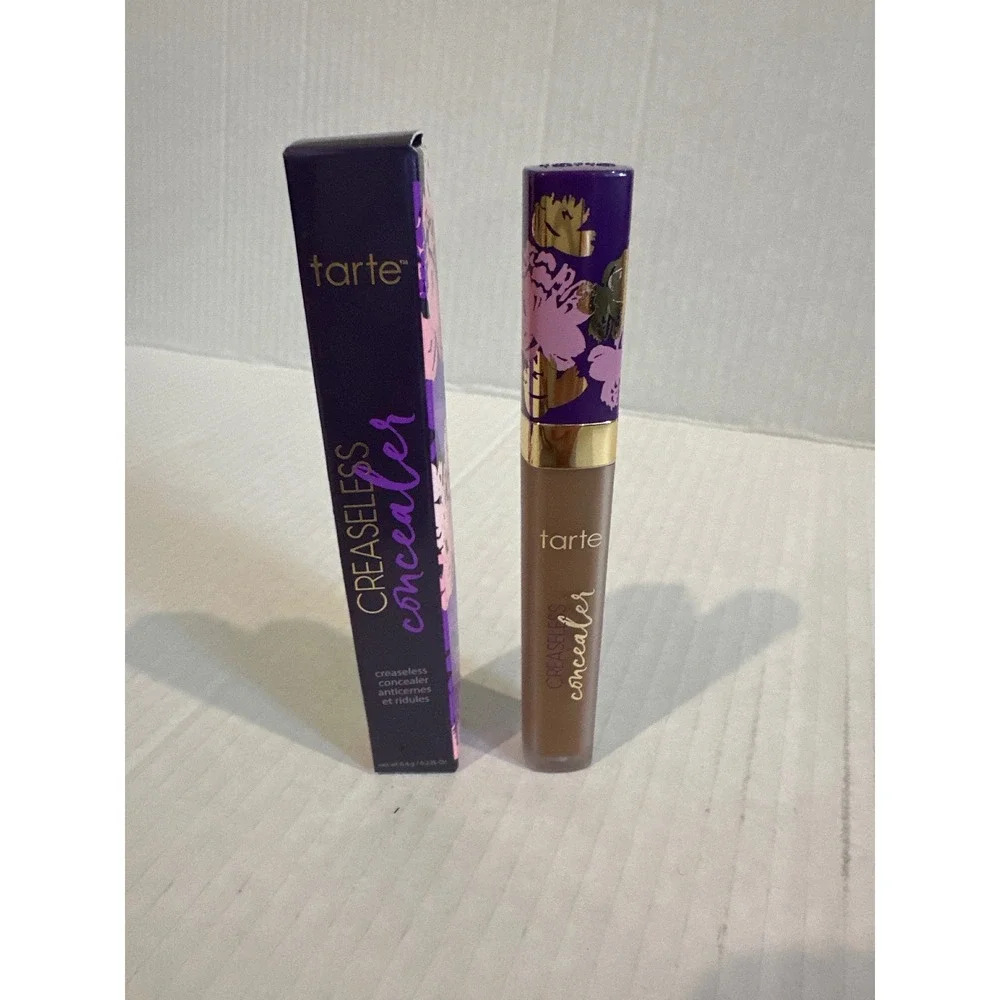 Tarte Creaseless Concealer 57S Rich Sand Full Coverage Liquid Makeup 0.225oz NIB